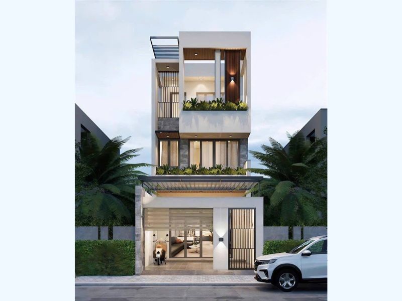 Thiết kế mẫu nhà ngang 6m 3 tầng với chi phí hợp lý