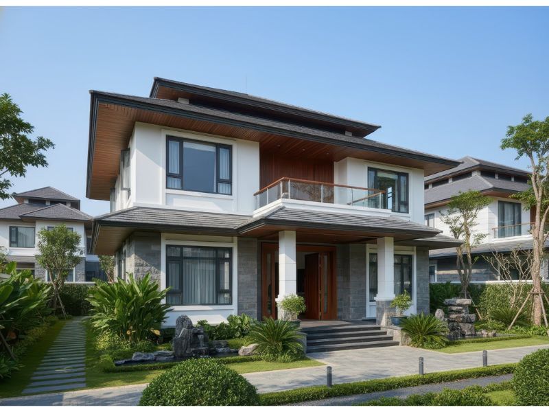 Biệt thự 2 tầng mái Nhật 100m2