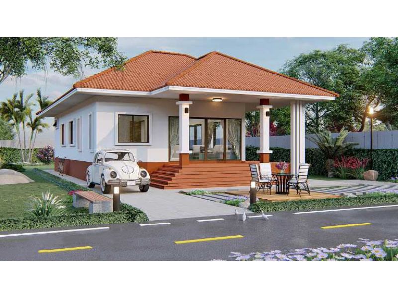 Nhà cấp 4 mặt tiền 9m rộng và bề thế