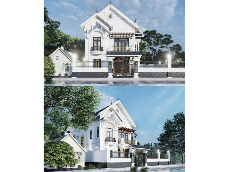 Nhà mái thái 2 tầng sang trọng và đẳng cấp mặt tiền 8m