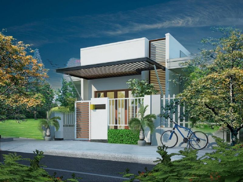 Mẫu nhà cấp 4 kinh doanh có gác lửng tiện lợi