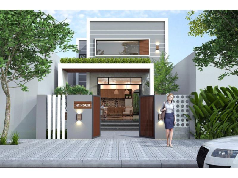 Chia sẻ mẫu nhà cấp 4 kinh doanh có gác lửng đẹp, sang trọng