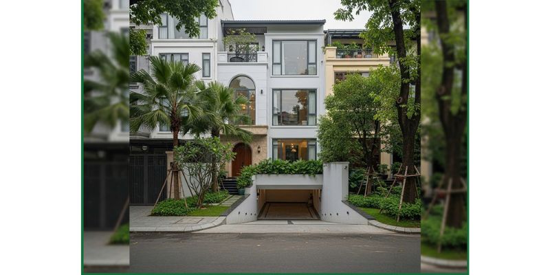 Nhà 3 tầng hiện đại có hầm để xe 140m2