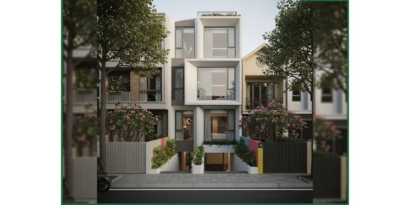 Biệt thự 3 tầng có hầm để xe 200m2