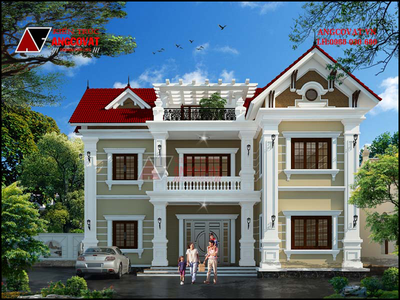 Biệt thự 3 gian hiện đại vừa đảm bảo tính thẩm mỹ vừa đáp ứng công năng tiện nghi