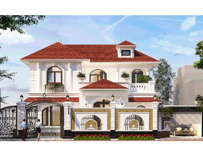 Thiết kế mẫu nhà biệt thự 3 gian hiện đại có vẻ ngoài sang trọng, thu hút