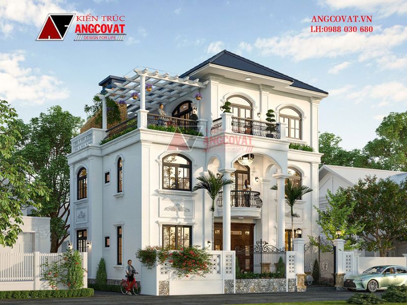 Không gian sống đẳng cấp nhà 3 tầng 120m2