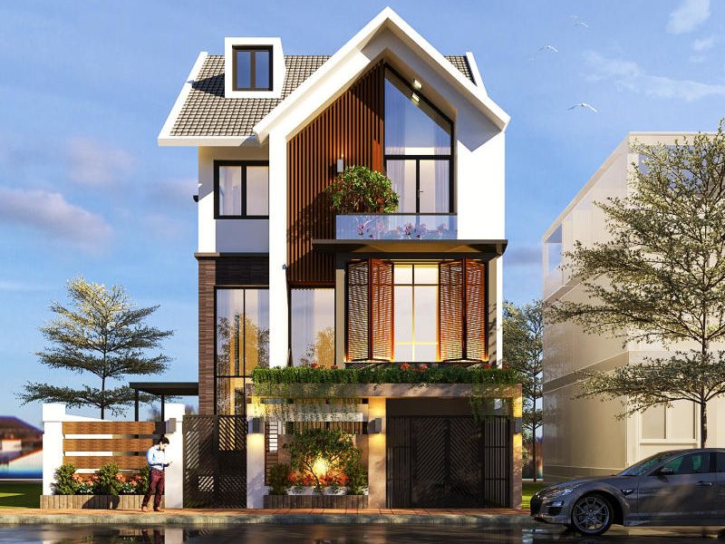 Mức giá thiết kế biệt thự 3 tầng mặt tiền 8m phù hợp với mọi gia đình
