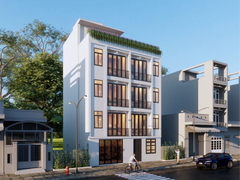Chung cư 50m2 có ban công rộng ở mỗi phòng
