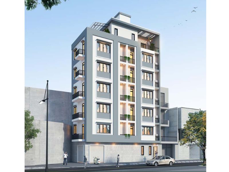 Chung cư mini 50m2 thiết kế thông thoáng 2 mặt tiền