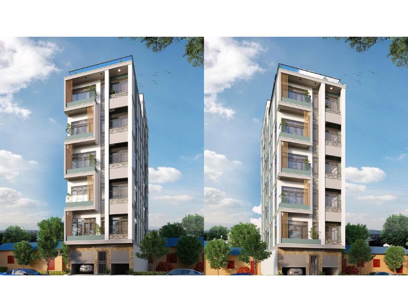 Chung cư mini 50m2 6 tầng hiện đại