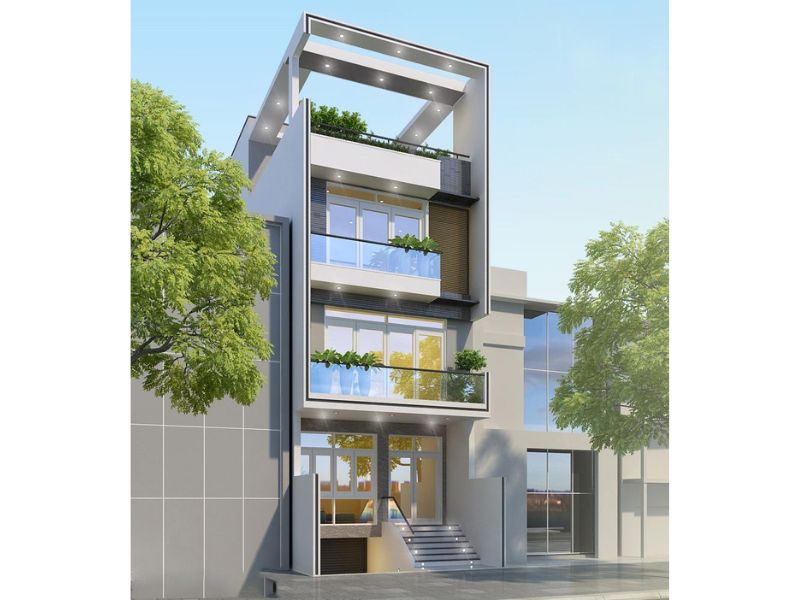 Chung cư mini có hầm để xe rộng