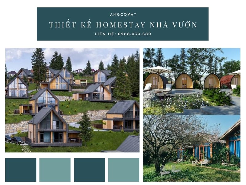 Thiết kế homestay nhà vườn đẹp vạn người mê 