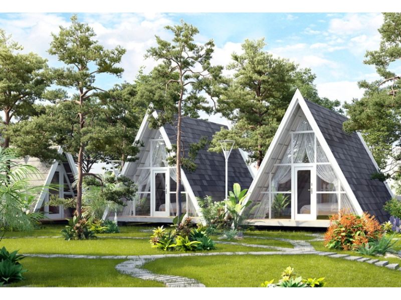 Homestay hình tam giác đẹp mắt