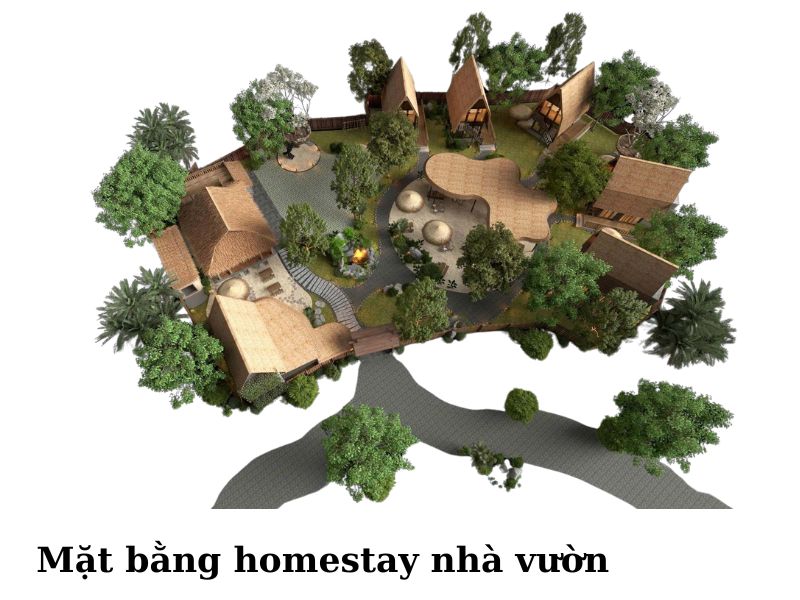 Bản vẽ thiết kế homestay nhà vườn đẹp và tiện nghi