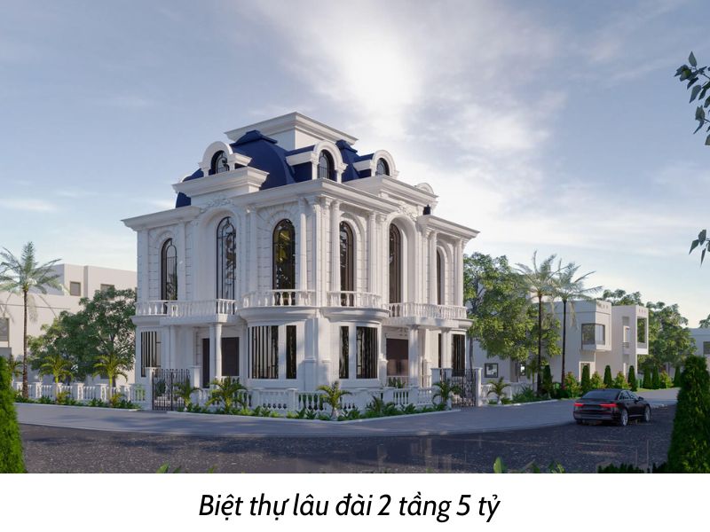 Không gian sống xa hoa và đẳng cấp biệt thự 2 tầng 5 tỷ