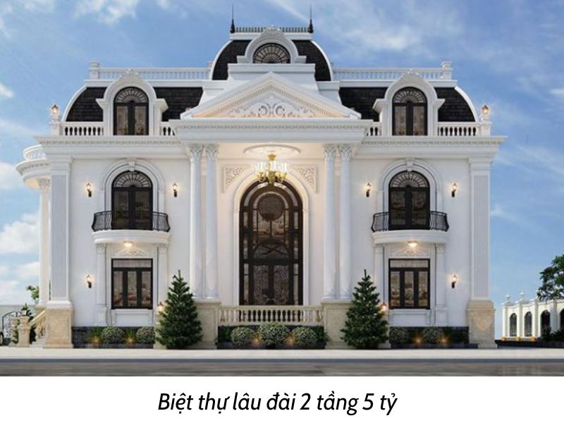 Nét đẹp xa hoa của công trình biệt thự 2 tầng 200m2