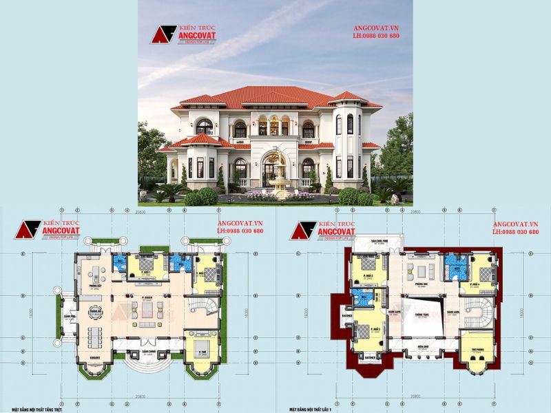 Biệt thự 2 tầng đẳng cấp 300m2