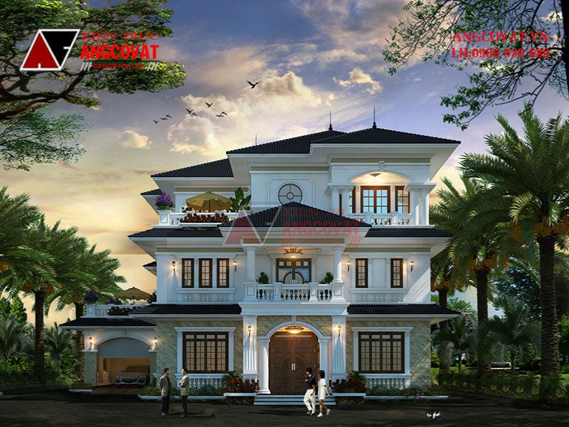 Một vài nguyên tắc cần ghi nhớ khi thiết kế nhà 3 tầng tân cổ hiện đại