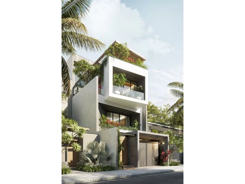 Nhà hiện đại 3 tầng mái bằng sang trọng bậc nhất