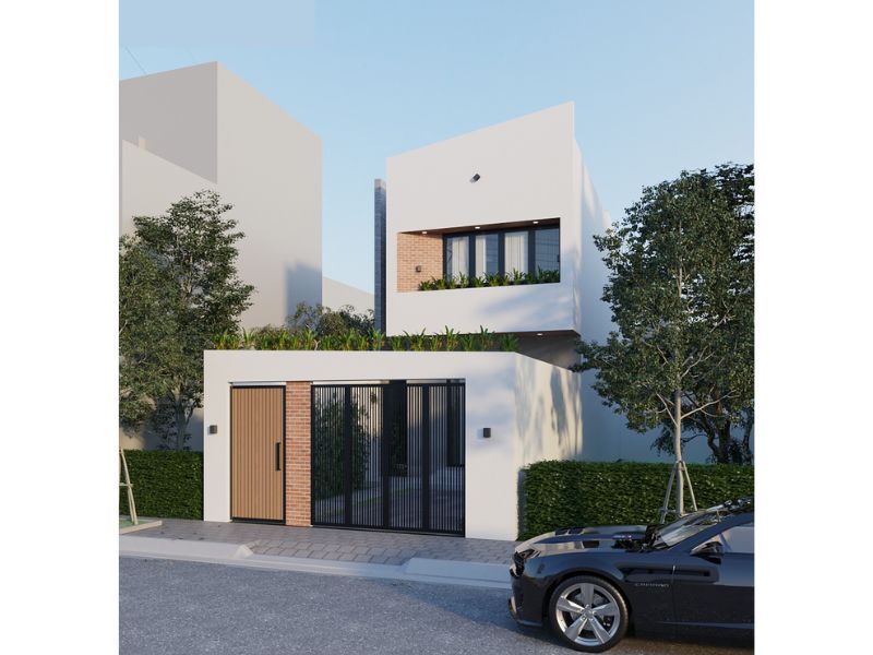 Thi công nhà phố 2 tầng mái bằng trọn gói vừa đẹp vừa tối ưu công năng với đơn giá chỉ 6 triệu/m2