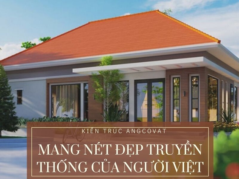 Biệt thự mái ngói đỏ mang nét đẹp truyền thống của người Việt