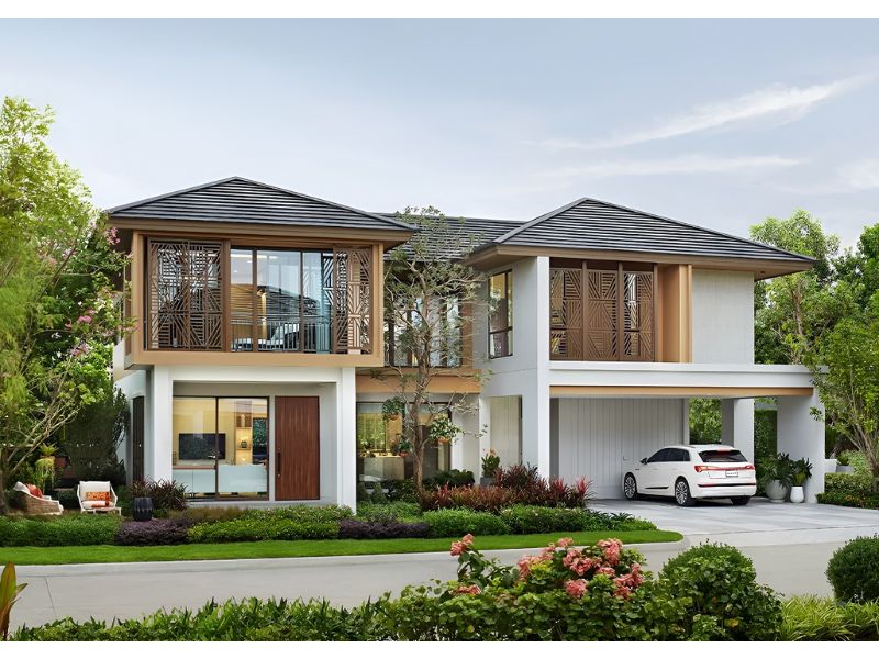 Không gian sống xanh thoáng đãng trong ngôi nhà chữ U mái Nhật