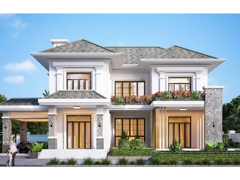 Thiết kế nhà chữ U hài hòa từ kiến trúc đến màu sắc