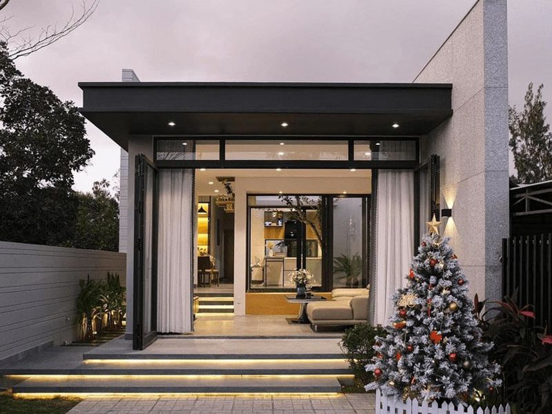 Thiết kế nhà cấp 4 mái bằng 7x20m hiện đại sử dụng vật liệu cao cấp 