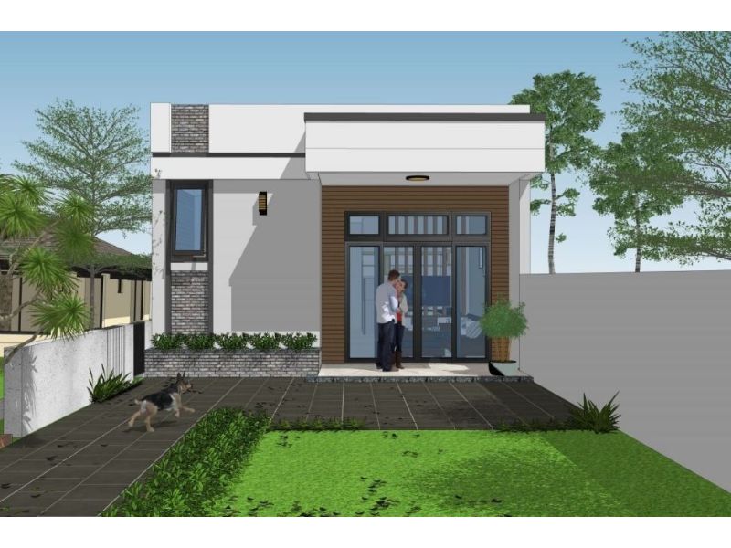 Thiết kế nhà cấp 4 ngang 7m dài 20m đơn giản, tiết kiệm chi phí