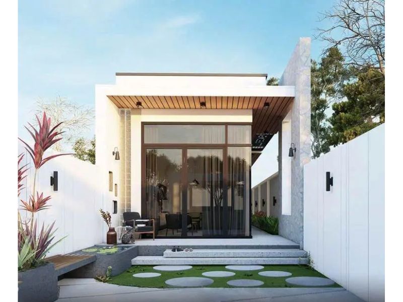 Xây nhà cấp 4 7x20m hiện đại thiết kế mở thu hút ánh sáng và tăng cường thông gió 