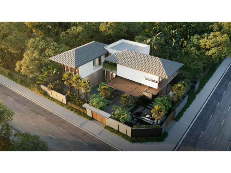 Biệt thự mái nhật 2 tầng chữ L 5 ngủ xa hoa