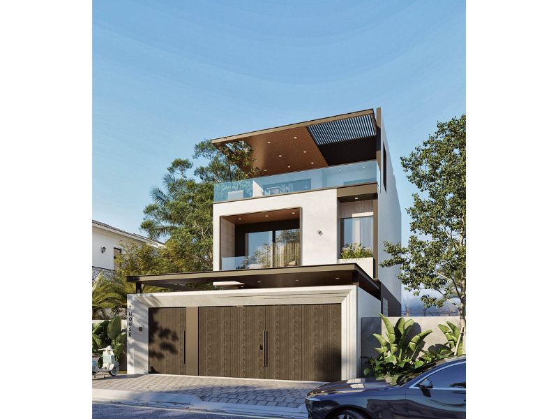 Nhà 3 tầng mặt tiền 7m trang trí tối giản mà tinh tế 