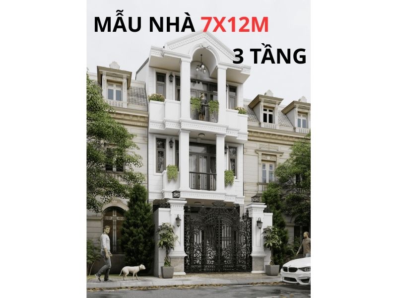 Vì sao mẫu nhà 7x12m 3 tầng được nhiều gia chủ lựa chọn? 