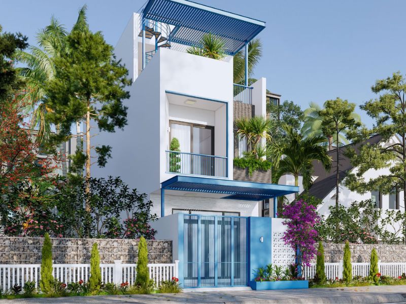 Mẫu nhà 3 tầng mang năng lượng khỏe khoắn, trẻ trung, tràn ngập ánh sáng tự nhiên 