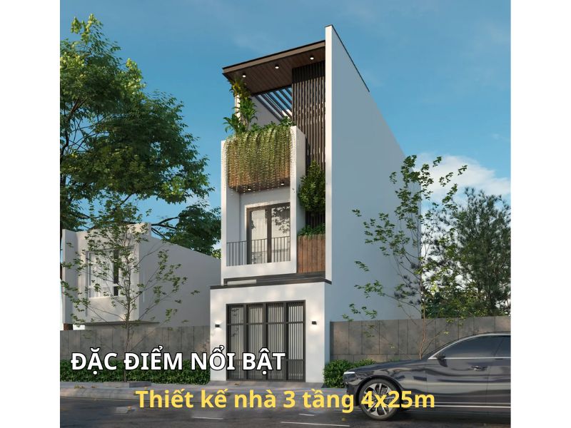 Khám phá ưu điểm vượt trội của mẫu nhà 3 tầng 4x25m 