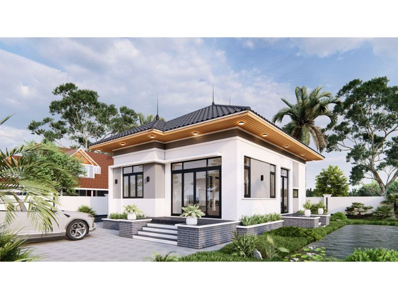 Nhà vườn sang trọng và lịch sự