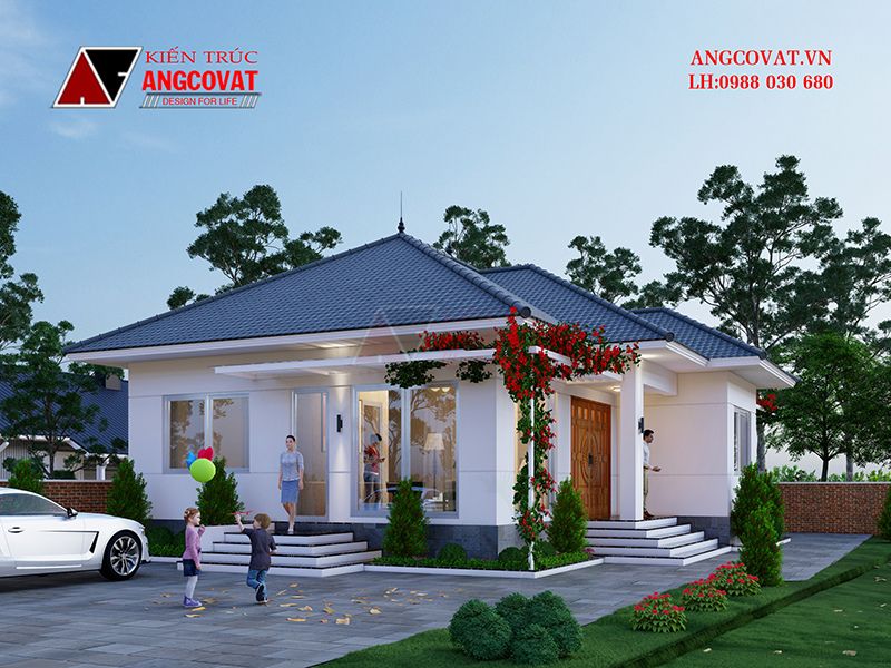Nhà mái Nhật 2 sảnh 3 phòng ngủ