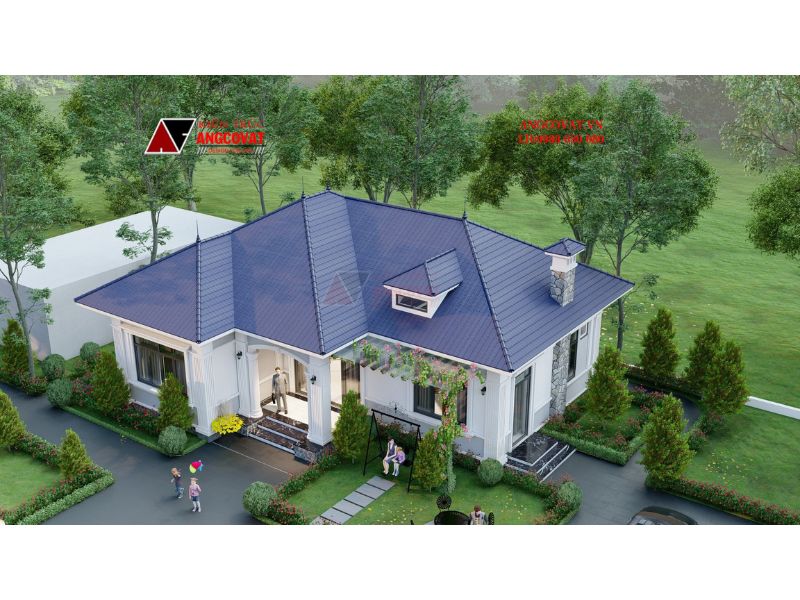 Công trình nhà mái Nhật 2 sảnh rộng rãi