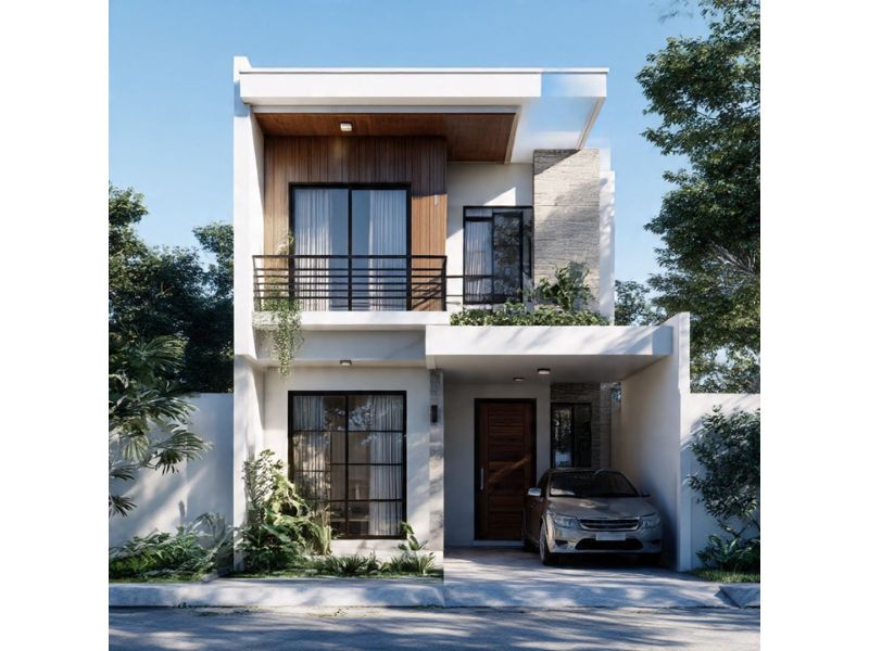 Nhà 2 tầng có gara ô tô