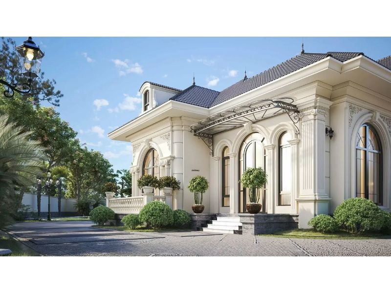 Mặt tiền nhà 1 tầng 200m2 4 phòng ngủ sang trọng
