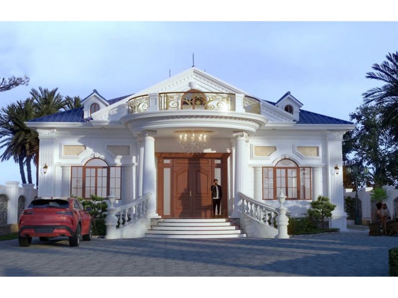 Kiến trúc thanh thoát, thanh lịch của ngôi nhà cấp 4 đẹp 11x11m