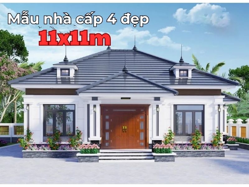  Ưu điểm của mẫu nhà cấp 4 đẹp 11x11m 