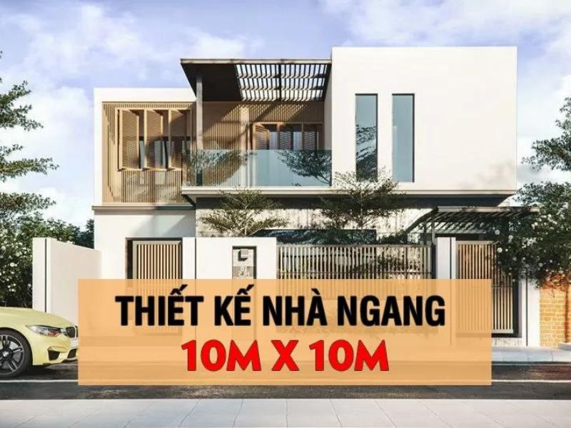 Một vài lưu ý quan trọng khi thiết kế và thi công nhà mặt tiền 10m sâu 10m