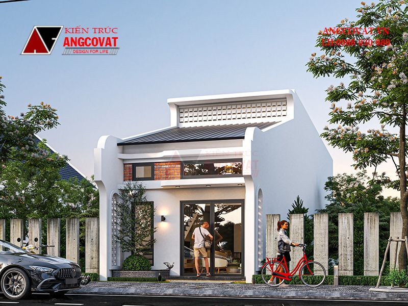 Nhà 1 tầng 1 tum 100m2 đẹp và hiện đại