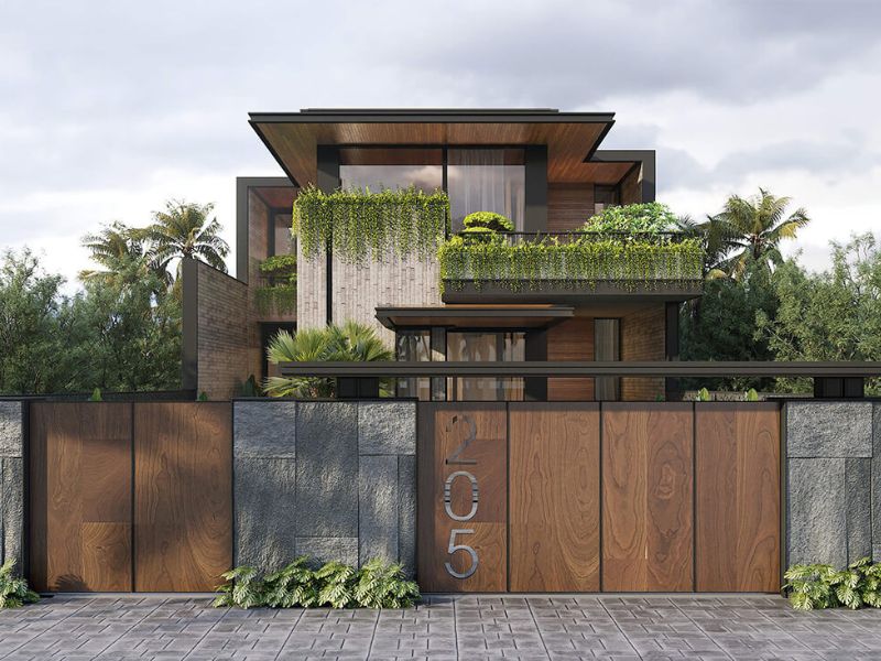Biệt thự 2 tầng chữ L sang trọng trên quỹ đất 300m2