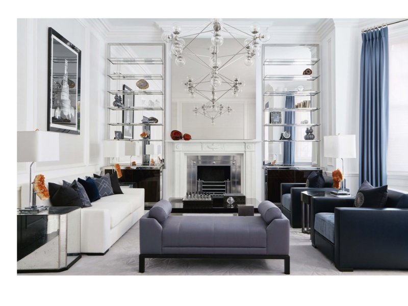Chất liệu da của sofa tạo nên sự sang trọng trong không gian phòng khách