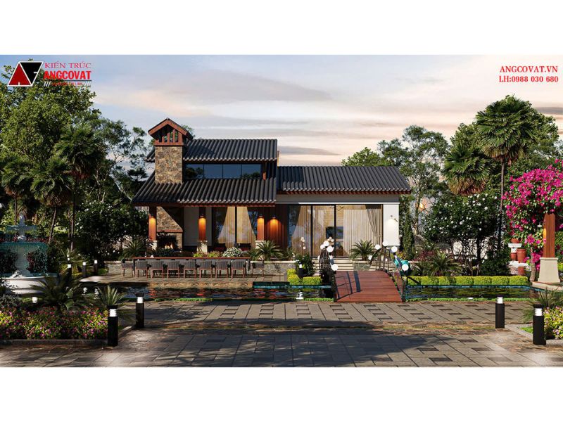 Mặt tiền nhà 1 tầng 120m2 đệp mê lòng người