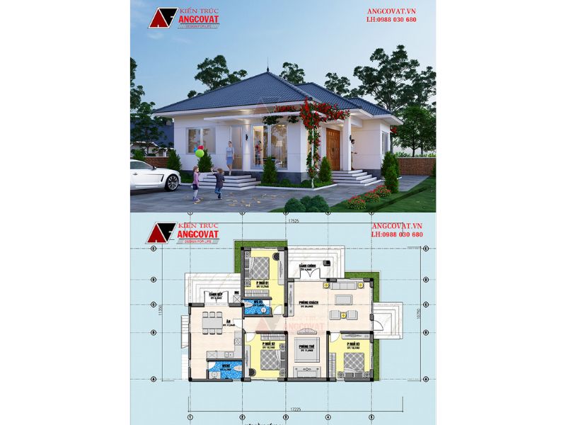 Nhà 1 tầng 2 tỷ có 2 sảnh