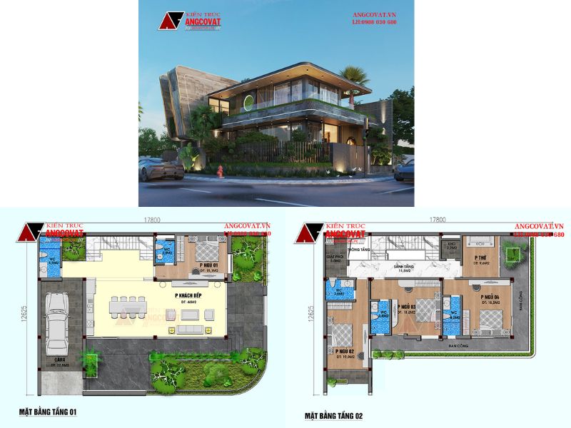 Nhà 2 tầng 2 mặt tiền có giá trị 2 tỷ